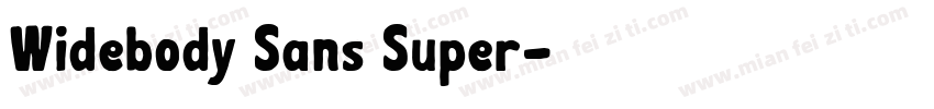 Widebody Sans Super字体转换